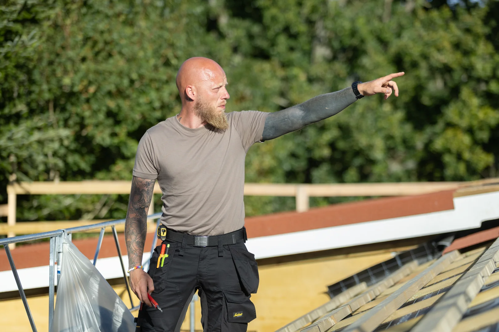 Professionelt tagpap på fladt tag